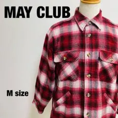 MAY CLUB ネルシャツ 長袖 チェック ヴィンテージ Mサイズ 985