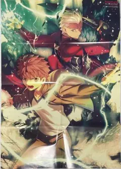 Fate/SN UBW エミヤ、衛宮士郎 & Free! ES 両面ポスター