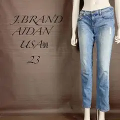 ジェイ ブランド AIDAN デニムジーンズ 23 ダメージ加工 ローライズ