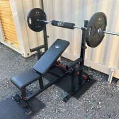 GronG バーベルスタンド/スクワットスタンド モリヤバーベル50kgセット