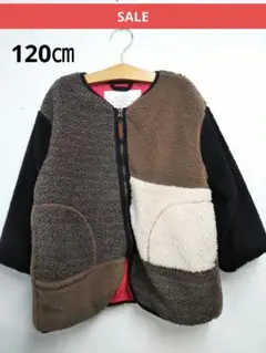 【新品】ニードルワークス mixボアジャケット ノーカラー アウター