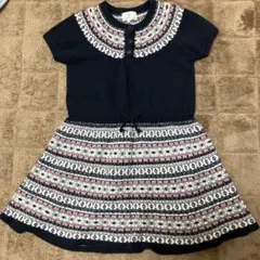 KUMIKYOKU ネイビー ニットドレス TL