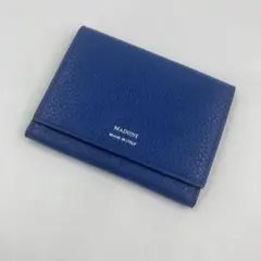 未使用】マイニーニ 名刺入れ カードケース MAININI レザー ブルー