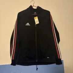 Mサイズadidas ストライプジャケット 黒 ¥7000