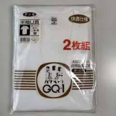 グンゼ GQ-1 半袖U首 Tシャツ 2枚組 M