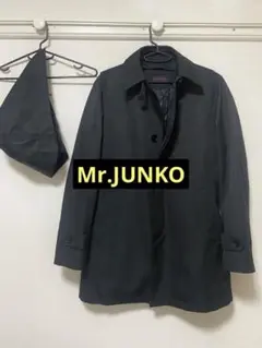 Mr.JUNKO_メンズ　ビジネスコート　ステンレスカラー　ブラック