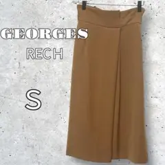 【美品】美シルエット◆ジョルジュレッシュ スカート S相当 茶色