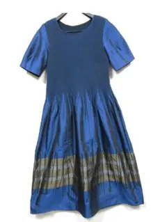 HIROKO BIS ヒロコビス　プリーツ 切り替え　ワンピース　試着のみ保管品