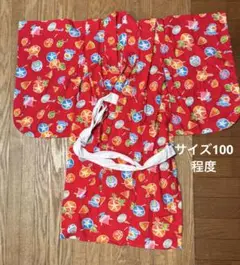 赤　浴衣　サイズ100 セット　サンリオ　キティーちゃん