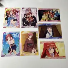 五等分の花嫁 クリアカード 7セット