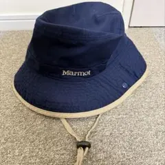 「美品」Marmot アウトドアハット XL ネイビー