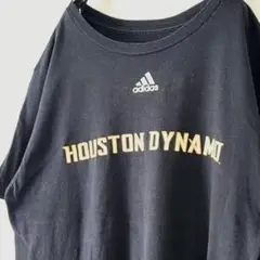 アディダス HOUSTON DYNAMO Tシャツ L ブラック 黒 古着