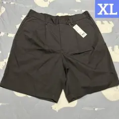 GU タックワイドハーフパンツ　グレー　メンズXL ウエスト87