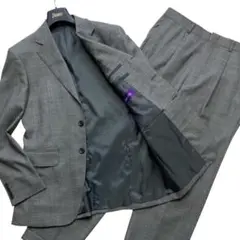 美品 kent ave スーツ セットアップ グレンチェック super100s