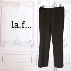 『ラエフ 』パンツ/ボトムス【F】ダーク ブラウン 無地 レーヨン混 ビジネス