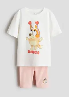 【新品未開封】ブルーイ ビンゴ キャラクターTシャツとパンツセット 140cm