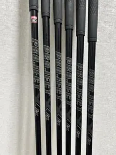 新品 プロジェクトX オールブラック 6.5 #５〜Pw 6本 新品未使用 プロジェクトX オールブラック トゥルーテンパー