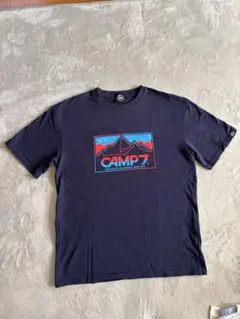 CAMP7 半袖Ｔシャツ　ネイビー　Ｍ