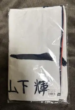 東京ヤクルトスワローズ　山下輝　選手のやる気注入直筆フェイスタオル