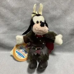タグ付き ディズニー グーフィー ぬいぐるみバッジ　ディズニーオンパレード