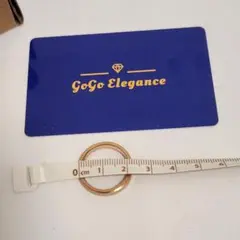 新品‼️GoGo Elegance ローズゴールド ラインストーン リング16号