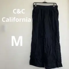 C&C California ブラックワイドパンツ 【M】