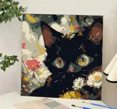 数字で描く絵画キット ナンバーアート 絵の具と筆付き 初心者OK 下絵あり