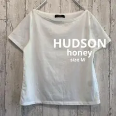 HUDSON honey　無地Tシャツ　ホワイト　Mサイズ