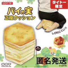 ロッテパイの実　正座クッション　LOTTE タイトー限定