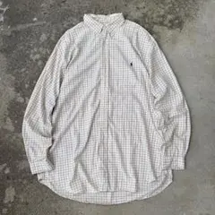 1990's Ralph Lauren L/S BD shirt check