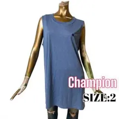 ⭐️A726⭐️ Champion ♥ スポーティ 薄手 ロゴ タンク ワンピース