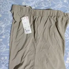 ユニクロ　クレープジャージースカートパンツ　ＸL　ベージュ