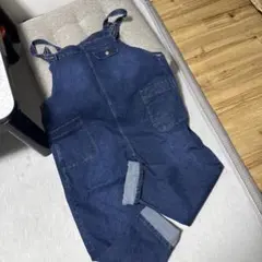 ダークブルー サロペット 68cm袖丈 58cmウエスト幅ウエスト106