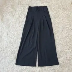 【DAZY デイジー】ハイウエスト　ワイドパンツ　グレー【M】