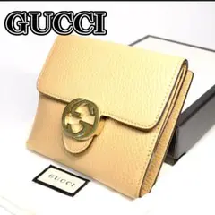 箱付き グッチ GUCCI 折り財布 インターロッキング 615525