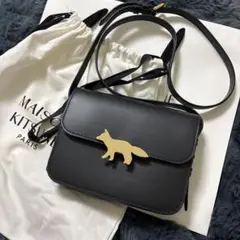 メゾンキツネ　EDIE バッグ　ブラック　完売品