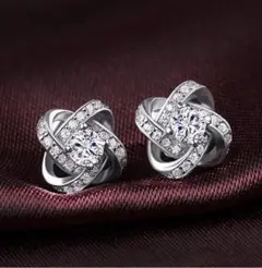 n40【数量限定】ヒット商品 韓国デザイン☆ジルコニア★キラキラ ピアス 2