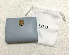 FURLA フルラ 財布 二つ折り ミニ財布 バイフォールドウォレット ブルー