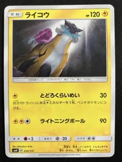 ポケモンカード ライコウ 1枚