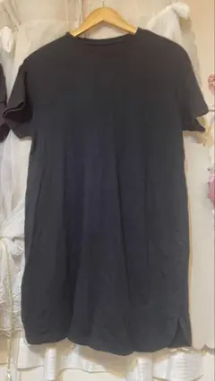 GU ブラック 半袖ミニワンピース　150