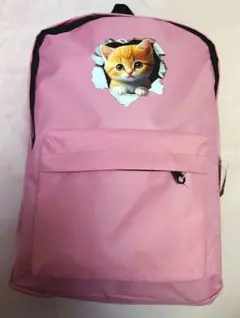 とびだし！にゃんこリュック　ピンク