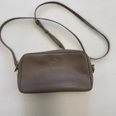 FURLA フルラ　ブラウンレザー ショルダーバッグ