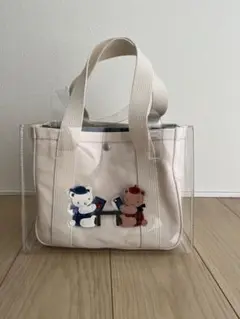 ファミリア エジュー familiar ajew アイボリー コラボバッグ