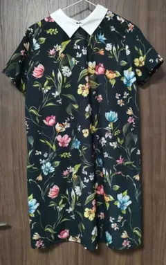 TRAFALUC 花柄　半袖ワンピース