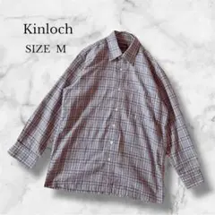 キンロック メンズ トップス シャツ 長袖 チェック カジュアル ブルー系 M