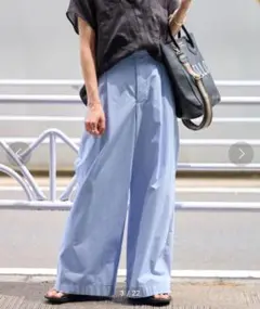 フレームワーク　パンツ　ブルー