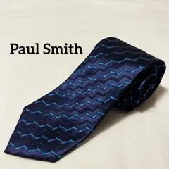 Paul Smith✴︎ネイビーブルー柄　ネクタイ　バラ柄
