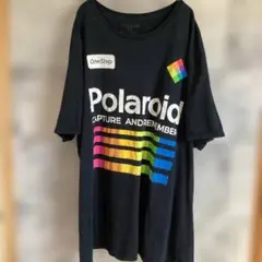Polaroid ポラロイド Tシャツ 定番 ビッグサイズ 古着 ブラック2XL
