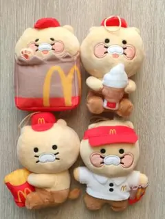 韓国限定 マクドナルド チュンシク ぬいぐるみ フルセット 4種 カカオフレンズ 韓国 マクドナルド チュンシクコラボ | narumiのおでかけ