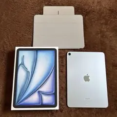 iPad Air M2 128gb ブルー 2024 カバー付きWiーFi